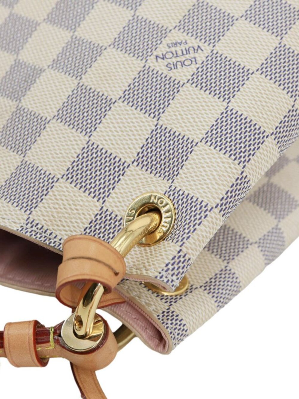 Louis Vuitton  Graceful MM Damier Azur Hobo Bag Rose Ballerine - Picture 6 of 16